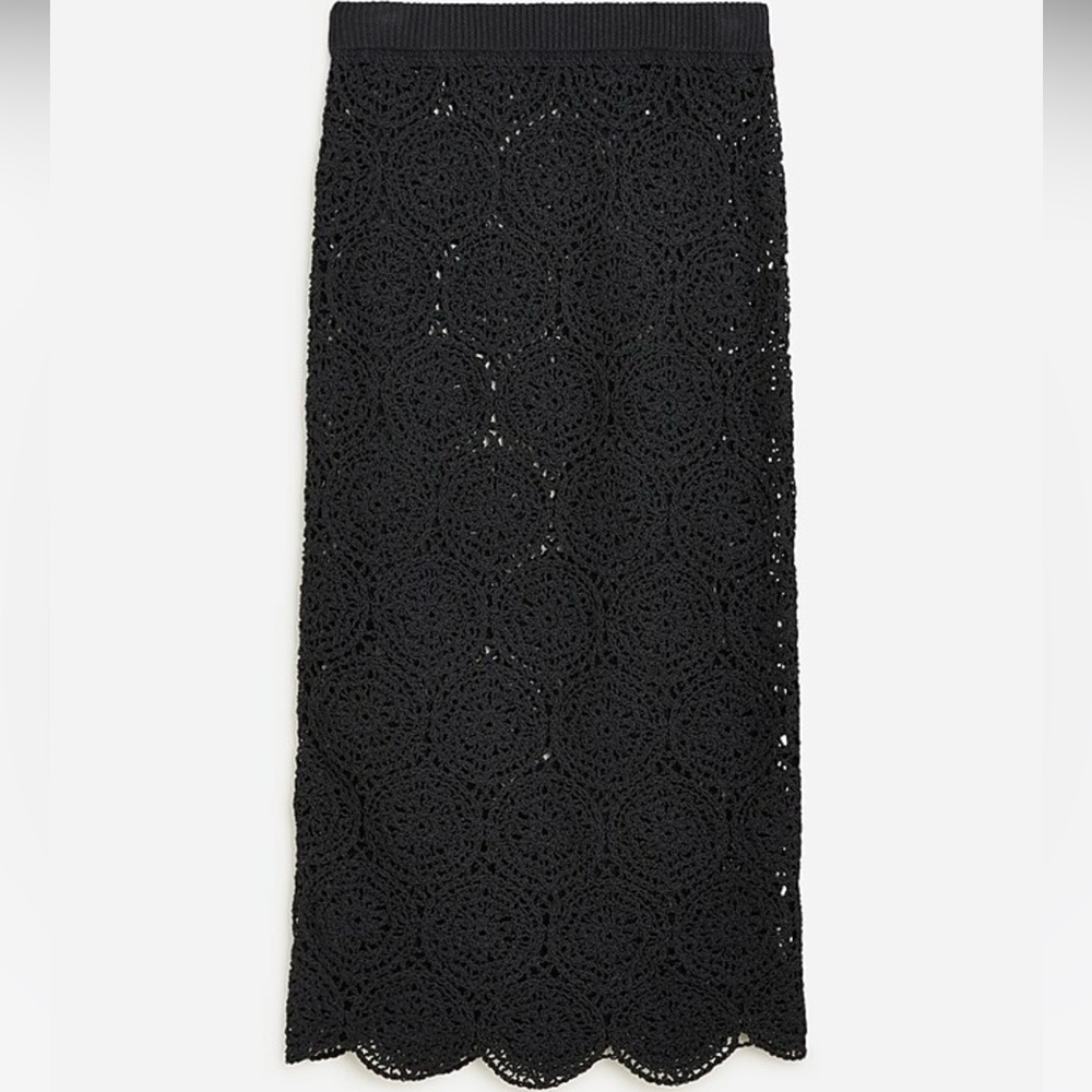 J. Crew Crochet fitted sweater-skirt
